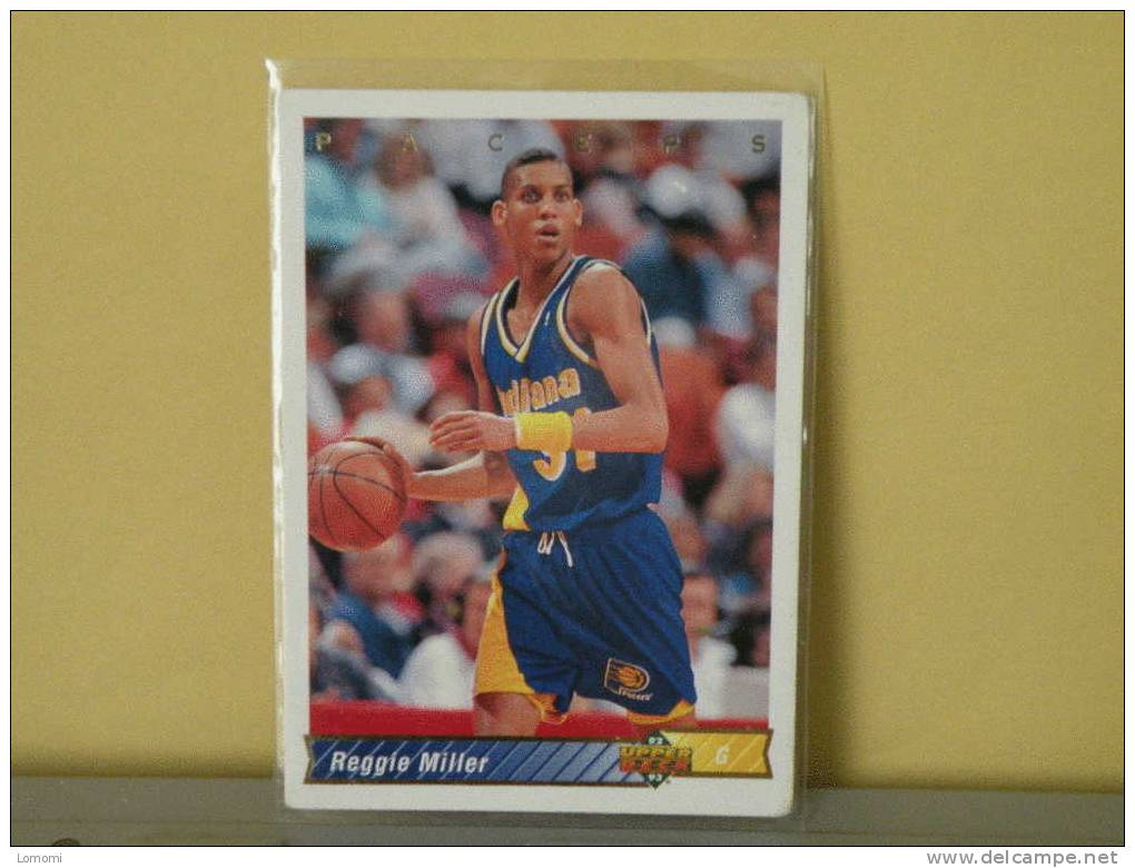 PACERS Indiana - G - 92 / 93  ( Carte ) Réggie Miller - N.B.A . N°173 . 2 Scannes - Indiana Pacers