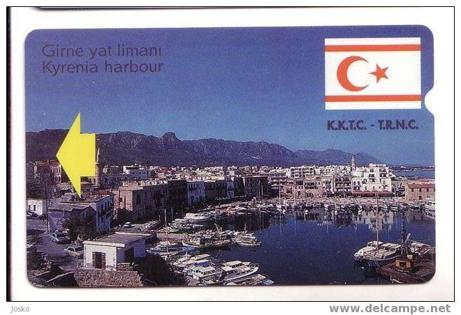 Girne Yat Limani - Kyrenia Harbour  ( North Cyprus - Turkey ) * Turkish Northern Cyprus * RARE CARD - Other - Europe