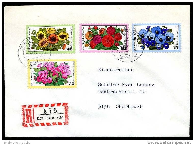 08880) BRD - Michel 904 / 907 - FDC - Gartenblumen Wohlfahrtsmarken 1976 - Wert: 5,50 Mi€ - Sonstige & Ohne Zuordnung