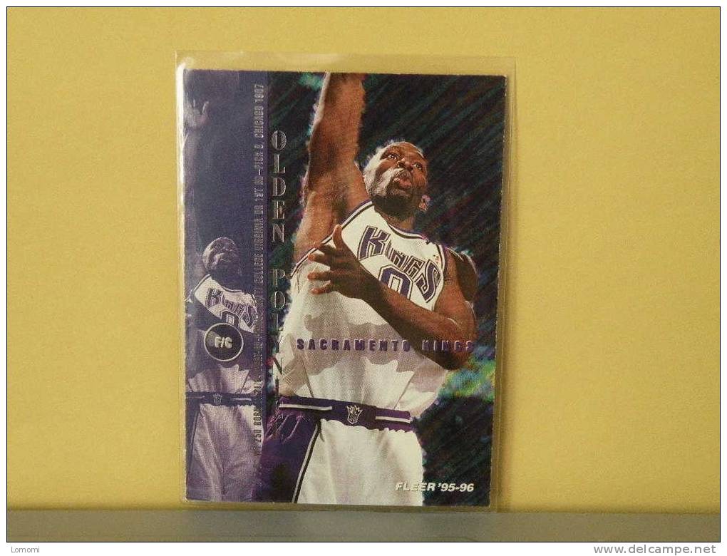 Sacramento Kings - 94 / 95 ( Carte ) Olden Polynice - N.B.A . N° 161 . 2 Scannes - Sacramento Kings