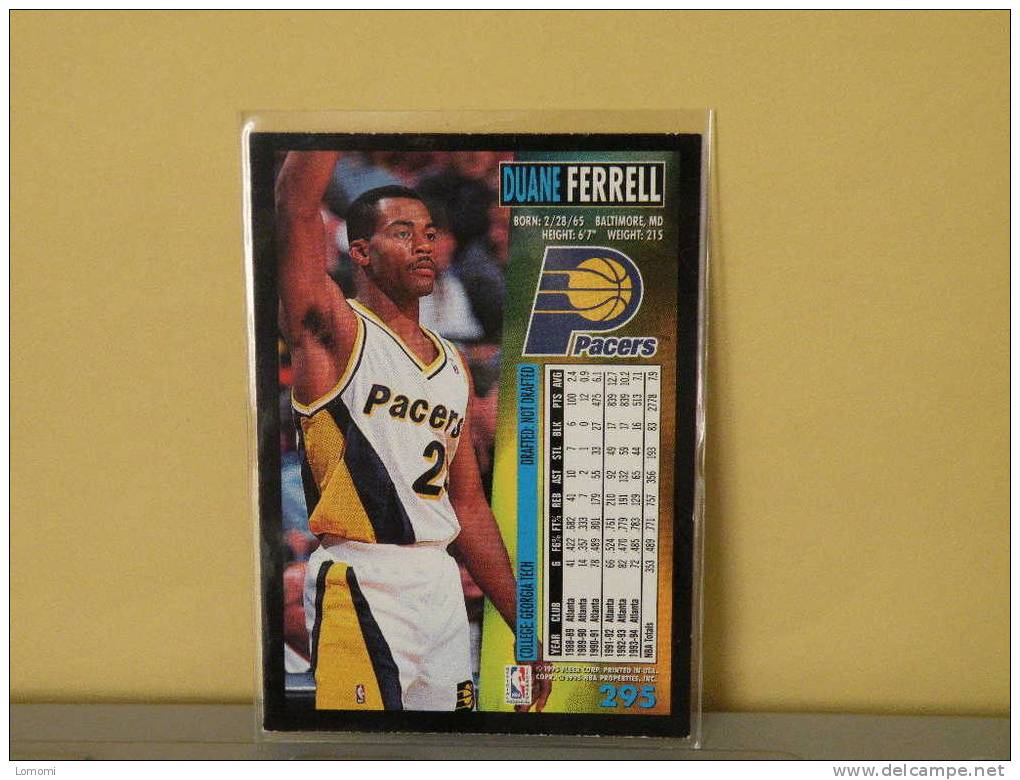 INDIANA PACERS - F - 94 / 95 ( Carte ) DUANE FERRELL - N.B.A . N° 295 . 2 Scannes - Indiana Pacers