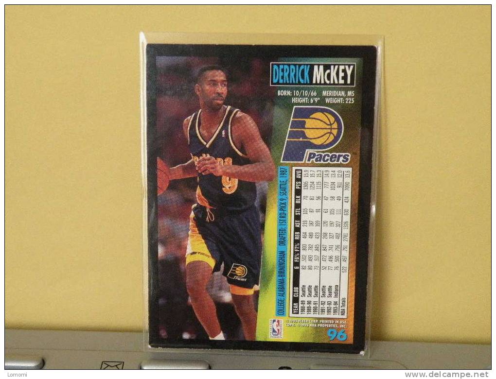 INDIANA PACERS - F - 94 / 95 ( Carte ) DERRICK Mc KEY - N.B.A . N° 96 . 2 Scannes - Indiana Pacers