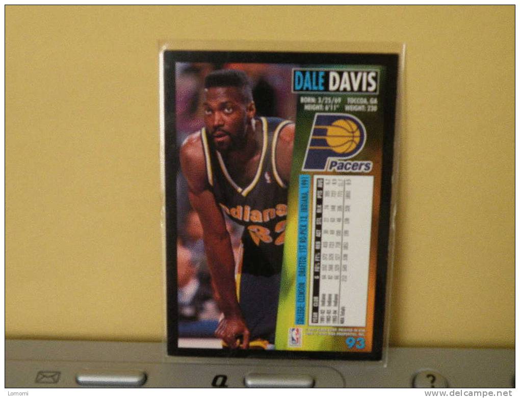 INDIANA PACERS - F - 94 / 95 ( Carte ) Dale DAVIS - N.B.A . N° 93 . 2 Scannes - Indiana Pacers