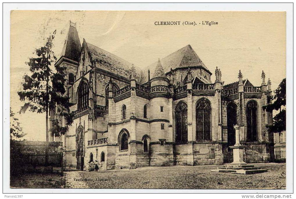 Réf 161  - CLERMONT - L´église (1924) - Clermont