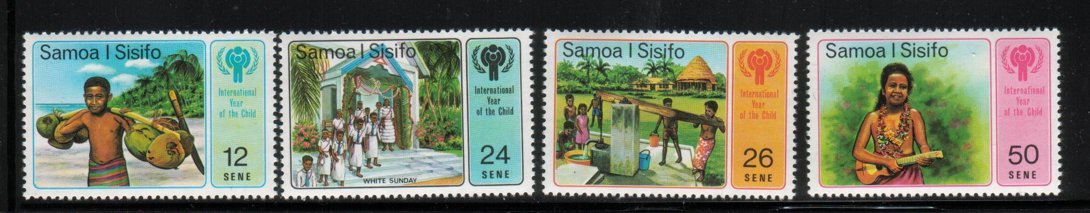 SAMOA 1979 INTERNATIONAL YEAR OF THE CHILD SET OF 4 NHM - Samoa