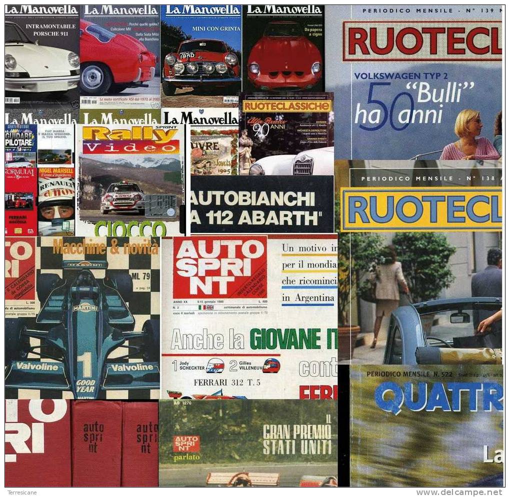 X VIDEO VHS AUTOMOBILISMO SPORTIVO RALLY FORMULA 1 FIAT CORSI GUIDA ETC A SCELTA - Sports