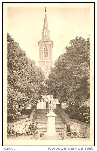 2. HOZEMONT : Eglise Et Monument Des Combattants - Phototypie Légia, Liège - Lüttich