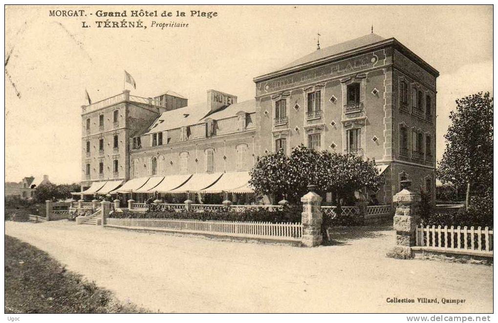 CPA -29 - MORGAT - Grand Hôtel De La Plage - L. TERENE,  Propriétaire - 312 - Other & Unclassified
