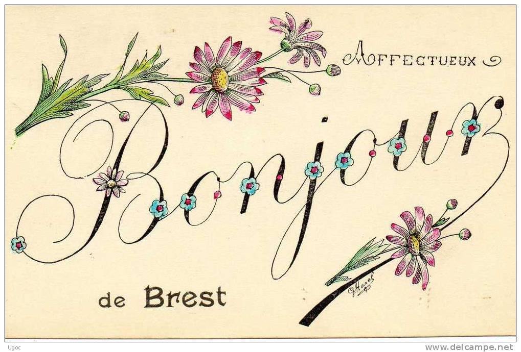 CPA - 29 - Affectueux Bonjour De BREST - 326 - Brest
