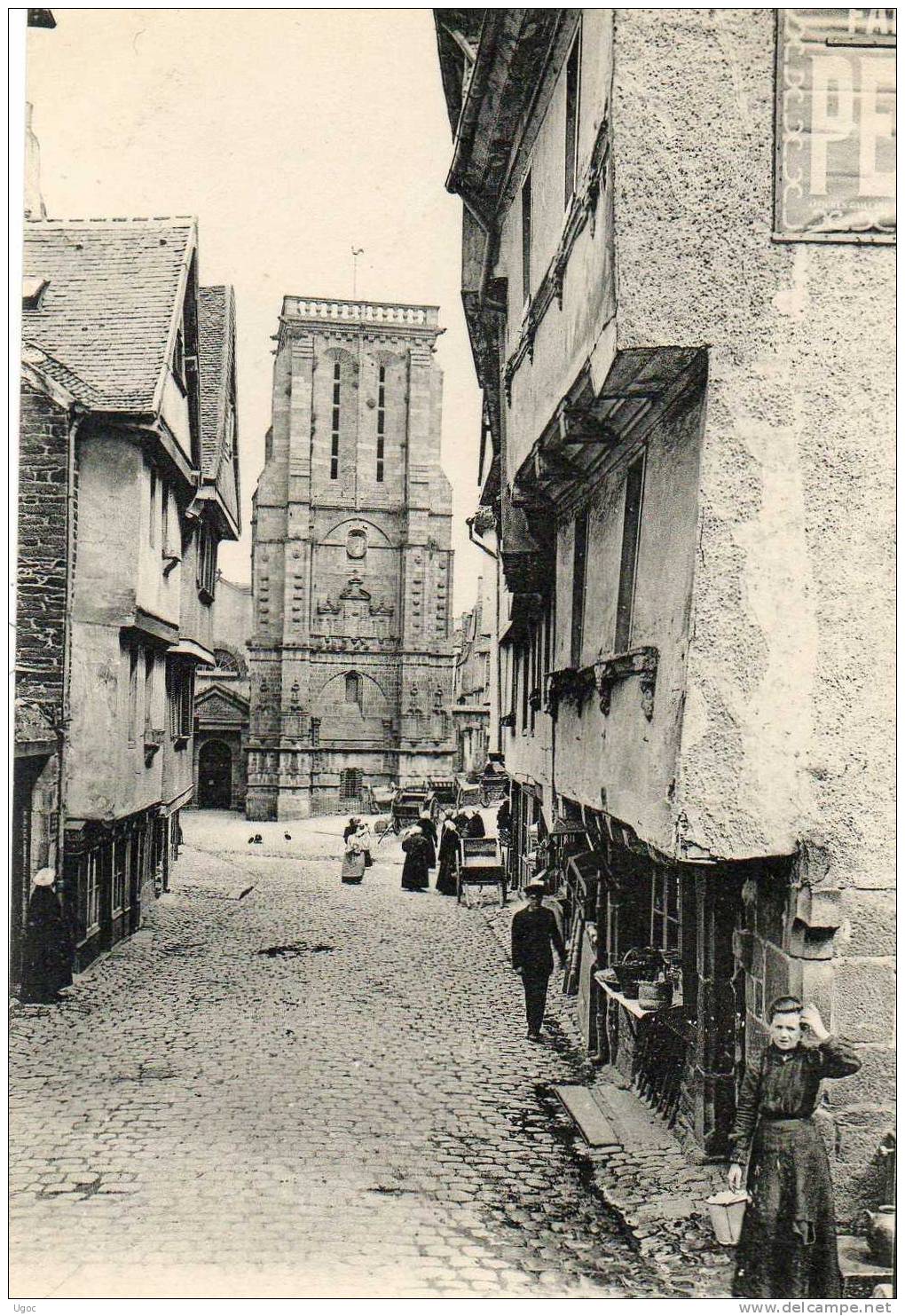 CPA - 29 - MORLAIX - La Rue Basse Et L'église Saint-Mathieu - 343 - Morlaix