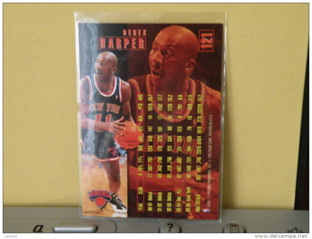 *New York Knicks - G - 95 / 96 ( Carte ) DEREK HARPER - N.B.A . N° 121 . 2 Scannes - New York Knicks