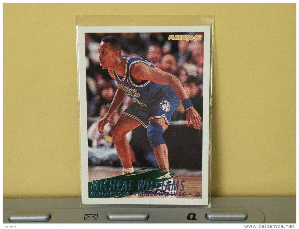 MINNESOTA TIMBERWOLVES - G - 94 / 95 ( Carte ) Micheal Williams - N.B.A .n° 142 . 2 Scannes - Minnesota Timberwolves