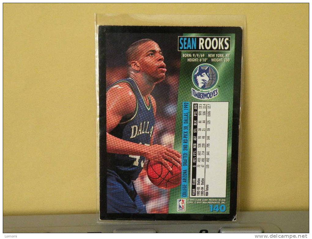 MINNESOTA TIMBERWOLVES - G - 94 / 95 ( Carte ) Sean Rooks - N.B.A .n° 140 . 2 Scannes - Minnesota Timberwolves