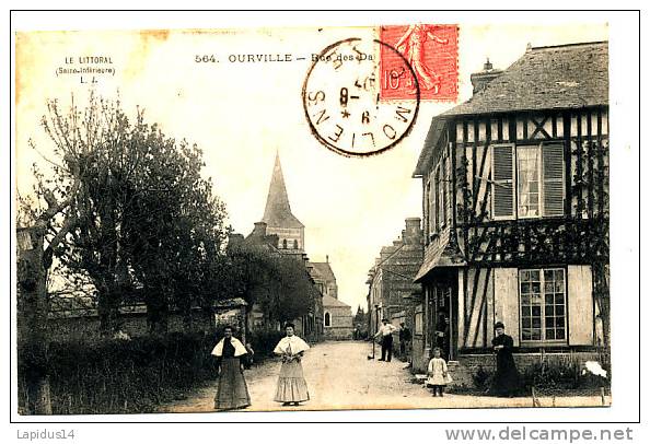 N 740 / CPA     OURVILLE     (76)   RUE DES DAMES - Ourville En Caux