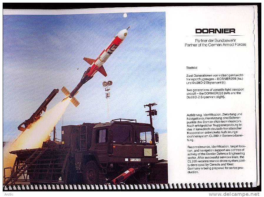 Calendriers 1987 DORNIER - Big : 1981-90