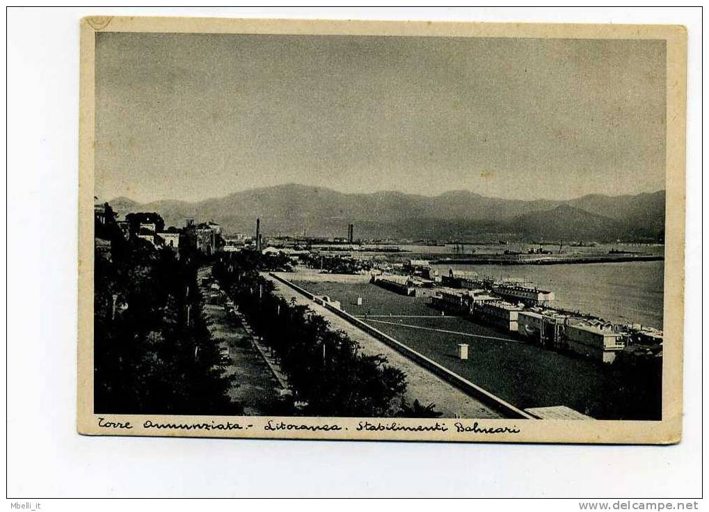 Torre Annunziata 1940c  Spiaggia Bagni - Torre Annunziata