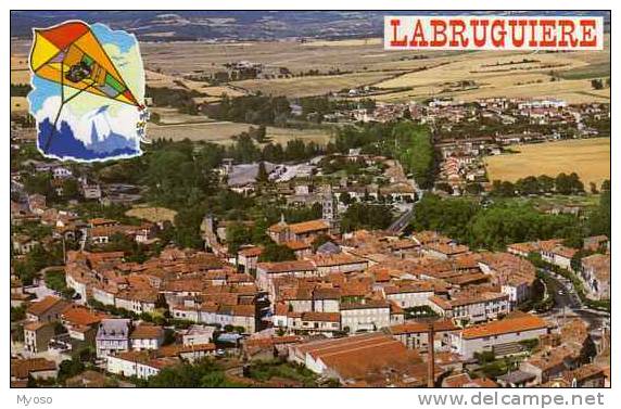 81 LABRUGUIERE Cite De La Premiere Photo Aeriene Par Cerf Volant En 1888 - Labruguière