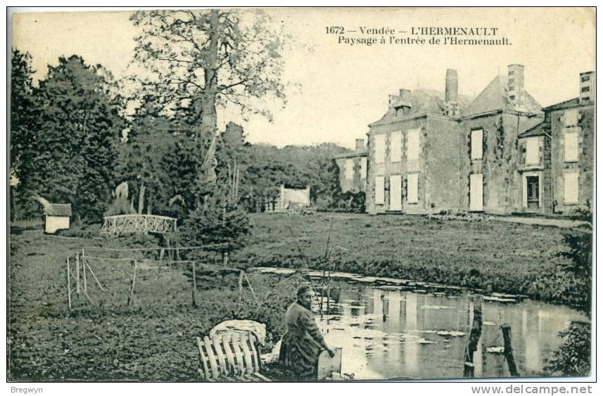 85 - CPA L'Hermenault - Paysage à L'entrée De L'Hermenault - L'Hermenault