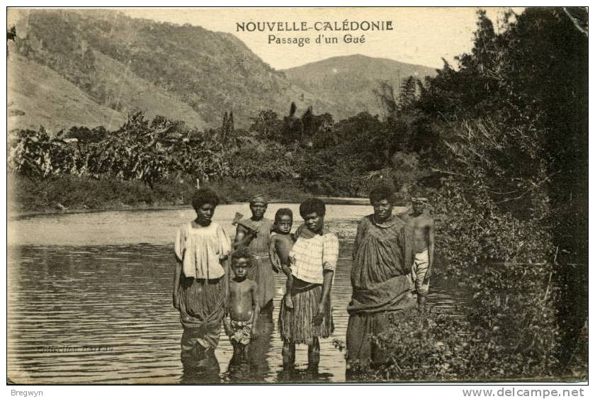 Belle CPA Nouvelle Calédonie - Passage D'un Gué - Nouvelle Calédonie