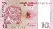 CONGO  10 Centimes Du 01/11/1997  Pick 82a   *** BILLET NEUF *** - Non Classificati