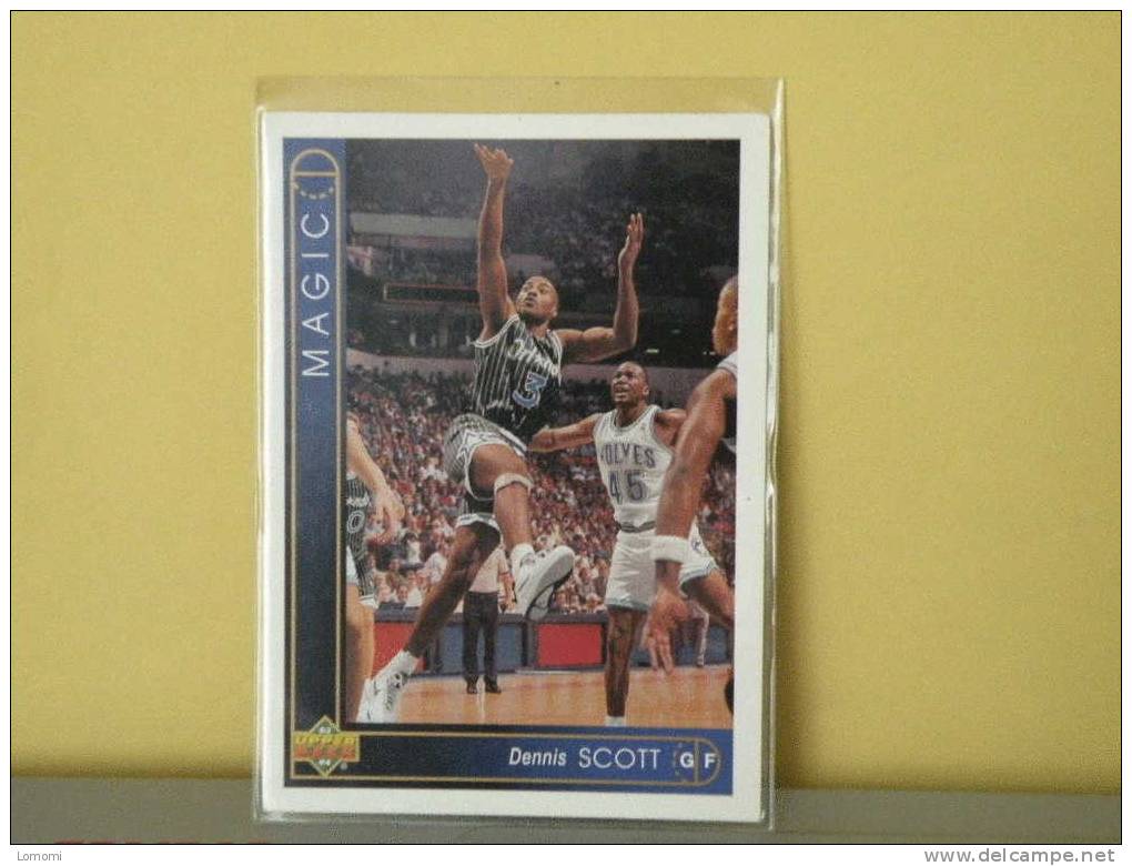 Orlando Magic - G  / F - 92 / 93 ( Carte ) Dennis Scott - N.B.A .n° 117 . 2 Scannes - Orlando Magic