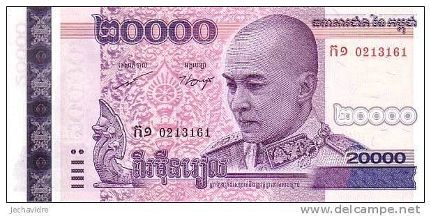 CAMBODGE  20 000 Riels  Daté De 2008   ***** BILLET  NEUF ***** - Cambodge