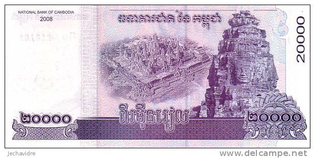 CAMBODGE  20 000 Riels  Daté De 2008   ***** BILLET  NEUF ***** - Cambodia