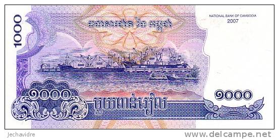 CAMBODGE  1 000 Riels  Emission De 2007    Pick 58    ***** BILLET  NEUF ***** - Cambodia