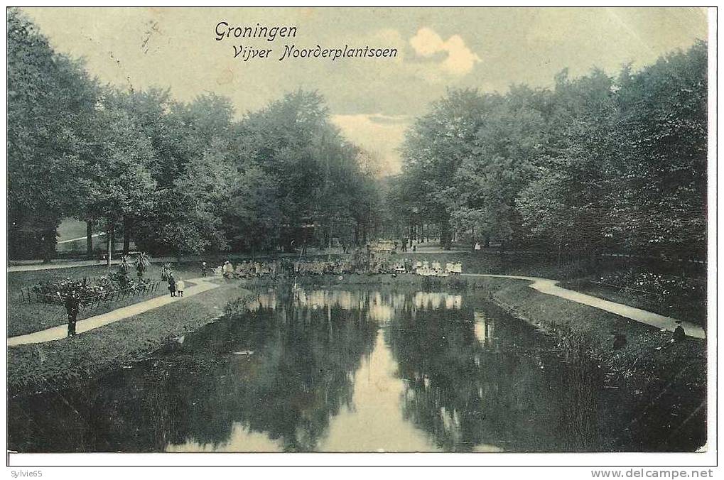 GRONINGEN-vijver Noorderplantsoen - Groningen