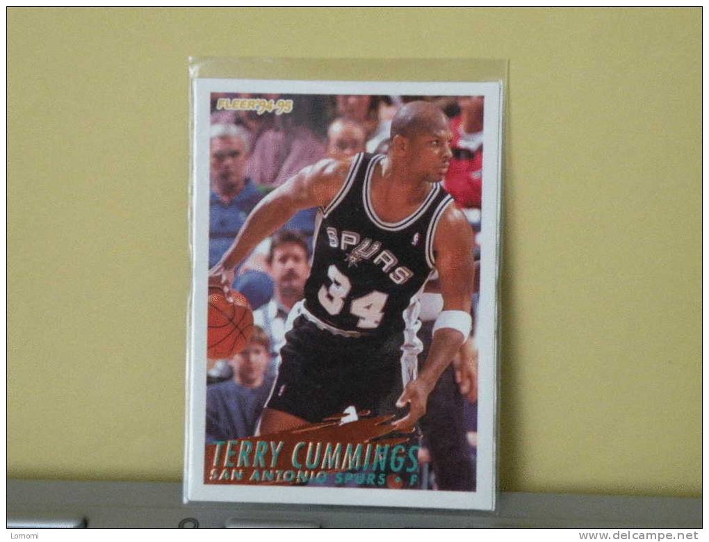 San Antonio Spurs - F - 94/95 ( Carte ) TERRY CUMMINGS - N.B.A .n° 206 . 2 Scannes - San Antonio Spurs