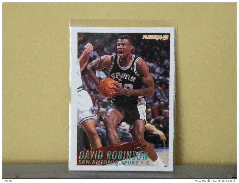 San Antonio Spurs - C - 94/95 ( Carte ) David Robinson - N.B.A .n° 212 . 2 Scannes - San Antonio Spurs