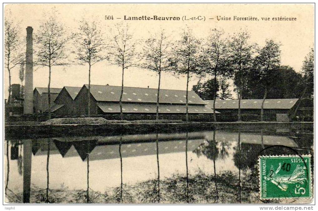 Lamotte Beuvron (L. Et C.) Usine Forestière, Vue Extérieure - Lamotte Beuvron