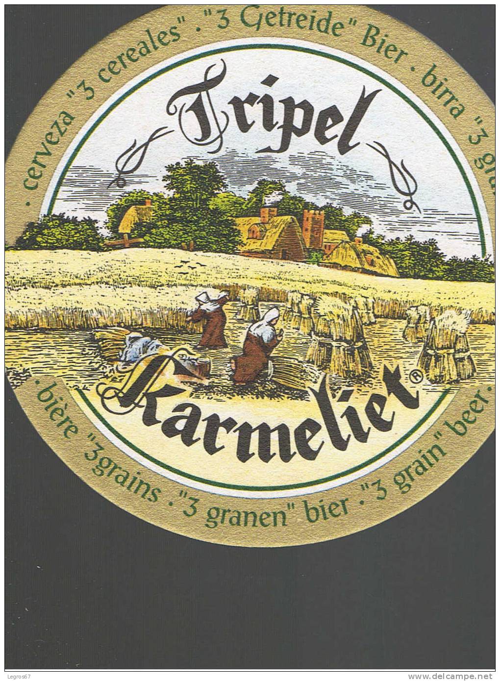 SOUS BOCK TRIPEL KARMELIET - Beer Mats