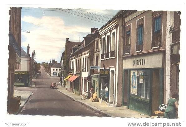 61 )) MOULINS DE LA MARCHE - La Grande Rue, N° 1503 CPSM Ed CAP - Moulins La Marche