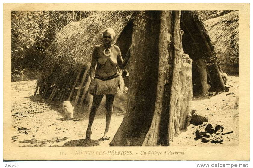 CPA Nouvelles-Hébrides - Un Village D'Ambrym - Vanuatu