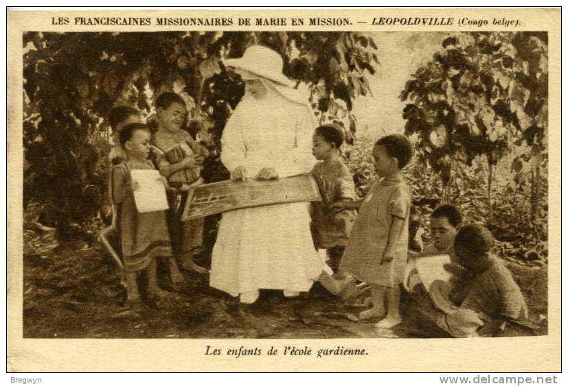 Congo Belge - CPA Léopoldville - Les Enfants De L'école Gardienne - Kinshasa - Léopoldville