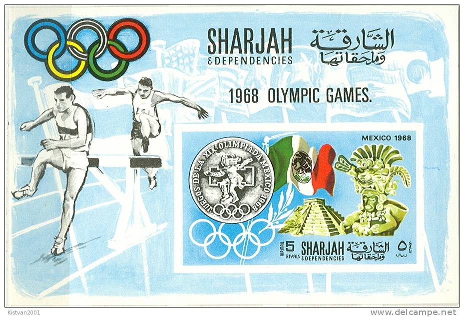 Sharjah MNH SS - Summer 1968: Mexico City