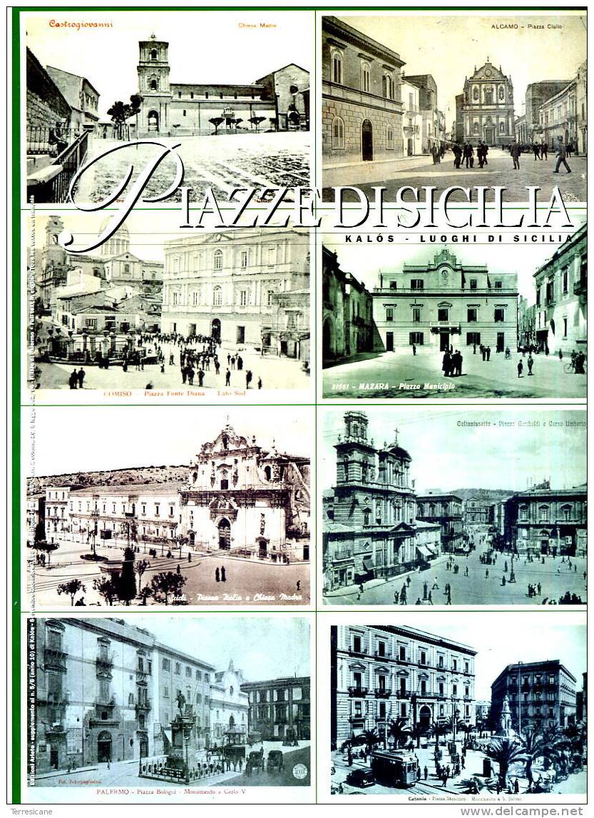 KALOS PIAZZE DI SICILIA ED. ARIETE PALERMO 34 PAGINE CON FOTO TESTI TRADOTTI IN FRANCESE E INGLESE - Arte, Antigüedades