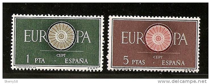 1960-ED.1294/5- Europa-NUEVO-sinfijasellos - Unused Stamps