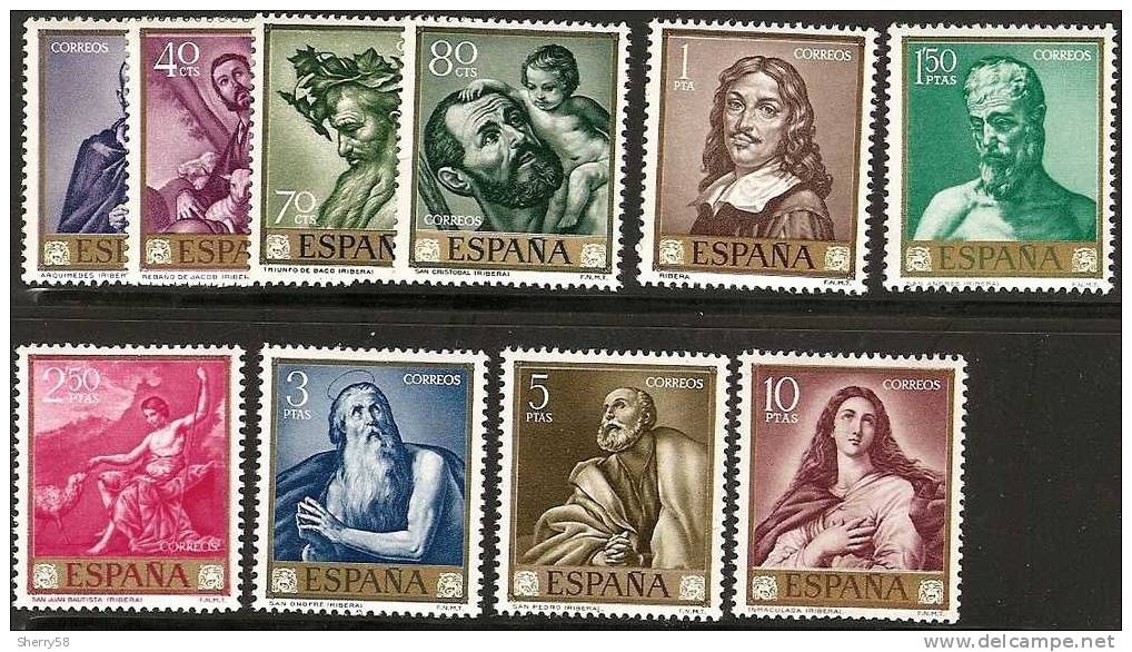 1963-ED. 1498 A 1507 - JOSÉ DE RIBERA '' EL ESPAÑOLETO ''- NUEVO- - Nuevos