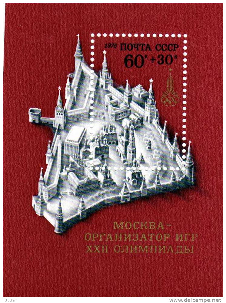 Block 117 ** Sommer-Olympiade Moskau Kreml Sowjetunion 6€ - Honkbal
