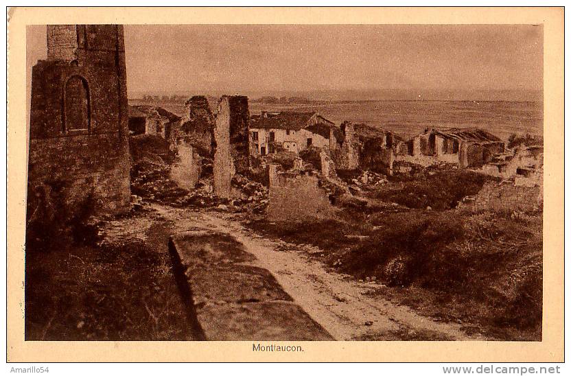 RAR Montfaucon Ruines Cca 1920 - Franche-Comté