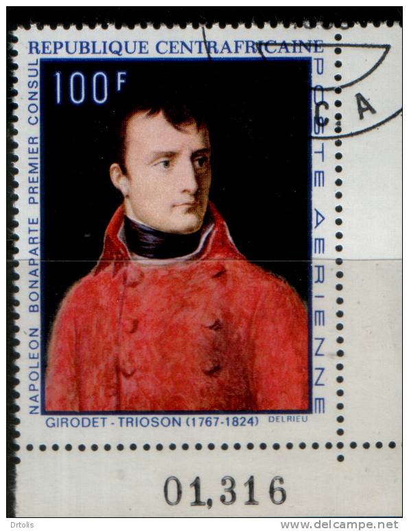 CENTRAL AFRICAN REPUBLIC / 1969 / NAPOLEON  PONAPARTE / FRANCE / 3 STAMPS / VF USED / 4 SCANS . . - Napoléon