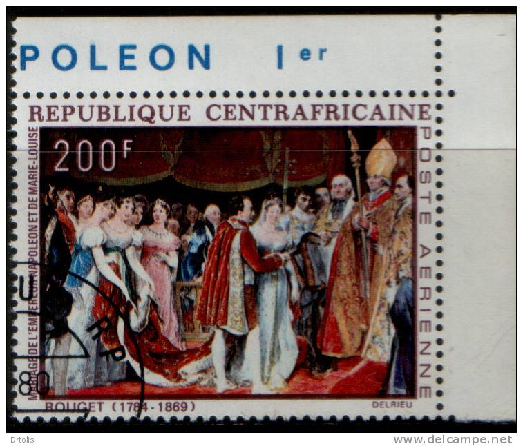 CENTRAL AFRICAN REPUBLIC / 1969 / NAPOLEON  PONAPARTE / FRANCE / 3 STAMPS / VF USED / 4 SCANS . . - Napoléon