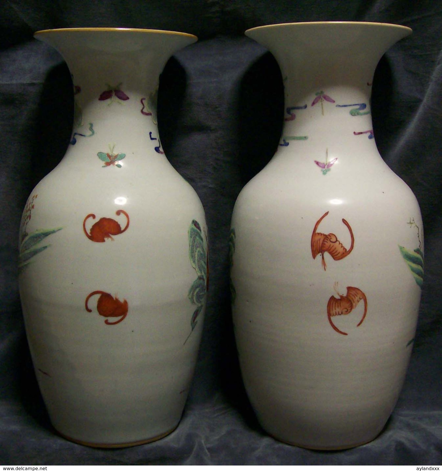 CINA (China): Fine Pair Of Chinese Old Famille Rosa Vases - Arte Orientale