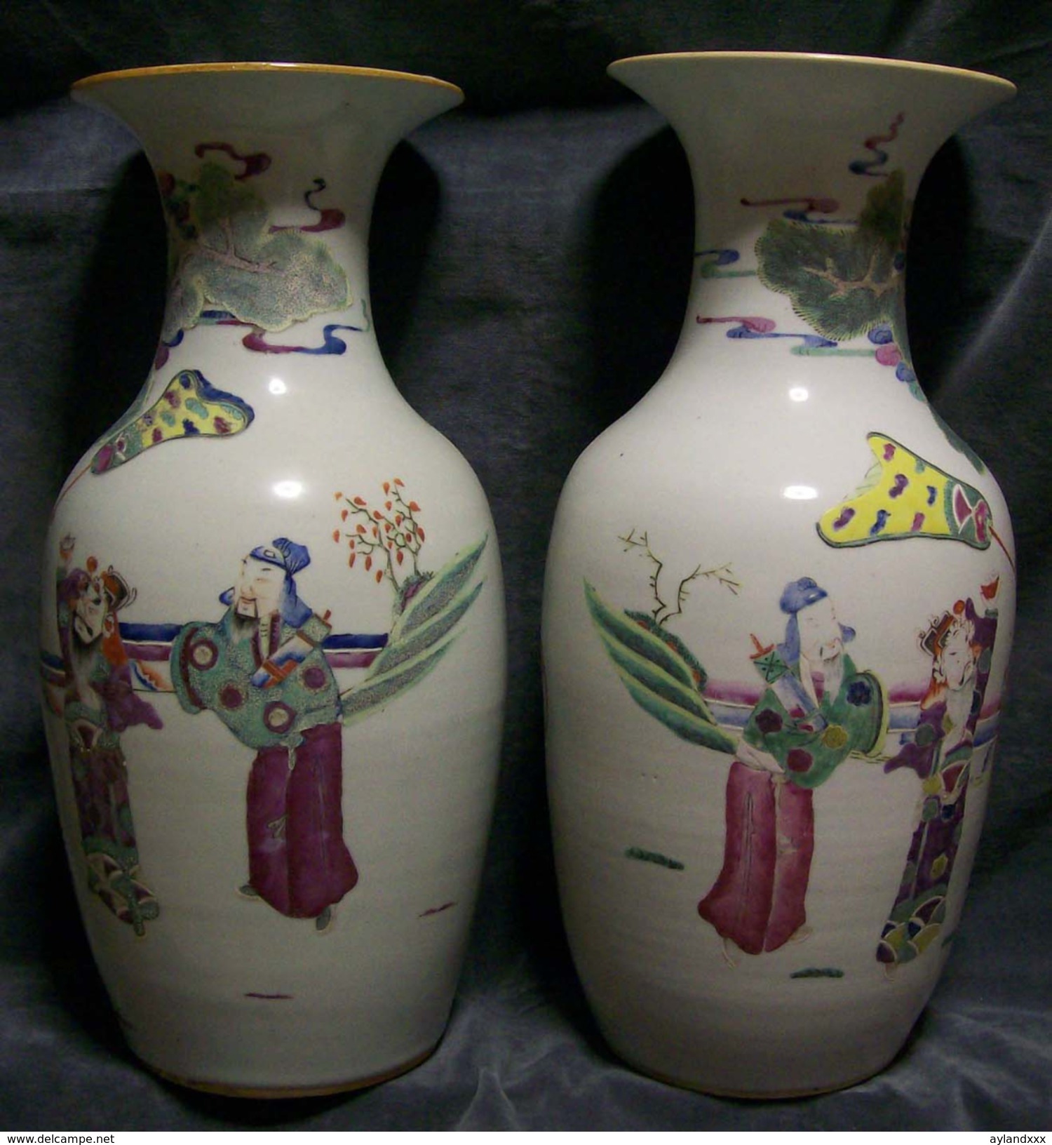 CINA (China): Fine Pair Of Chinese Old Famille Rosa Vases - Arte Orientale