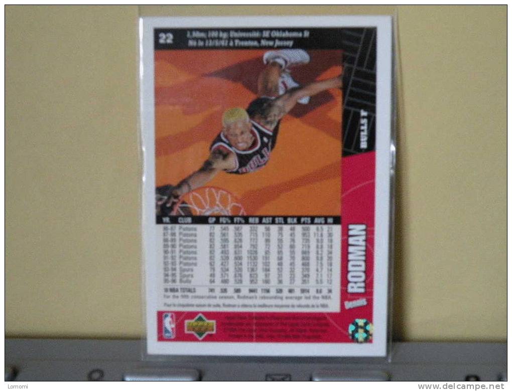 Chicago Bulls - 95 / 96 ( Carte ) Dennis Rodman - Collector S - N.B.A . N° 22 . 2 Scannes - Chicago Bulls