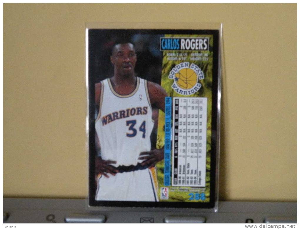 *Golden State Warriors - 94/95 ( Carte ) Carlos ROGERS - N.B.A . N° 288 . 2 Scannes - Golden State Warriors