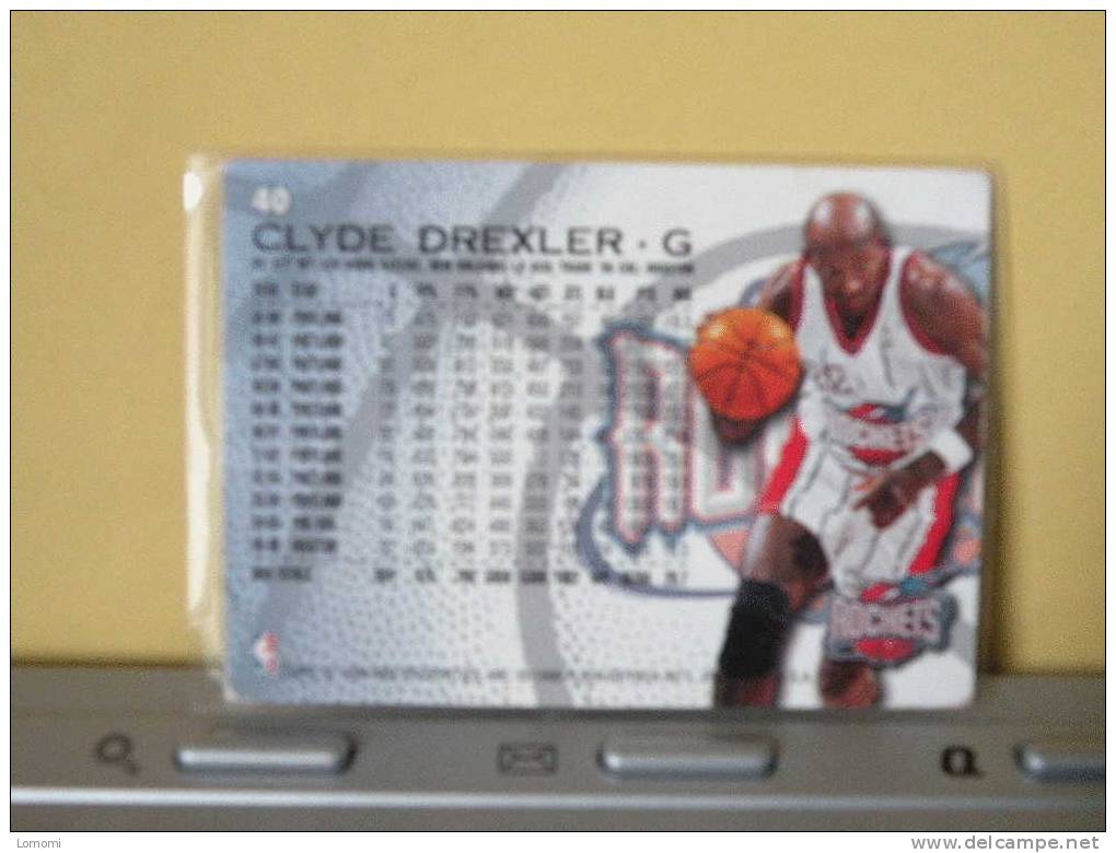 ROCKETS - 96/97 ( Carte ) CLYDE DREXLER . G - N.B.A . N° 40 . 2 Scannes - Houston Rockets