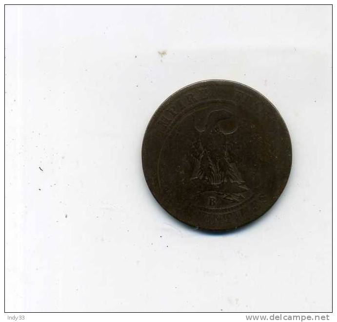 - FRANCE . 10 CENTIMES 1856 ATELIER B - Otros & Sin Clasificación